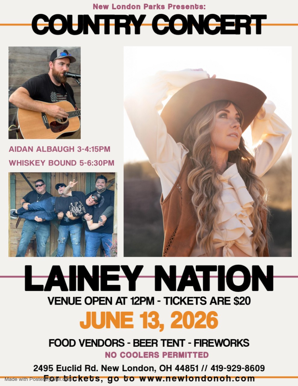 2026 Country Concert Flyer